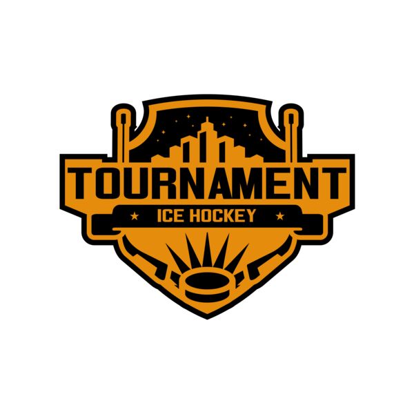 Tournament Ice Hockey logo template 02 Thumbnail